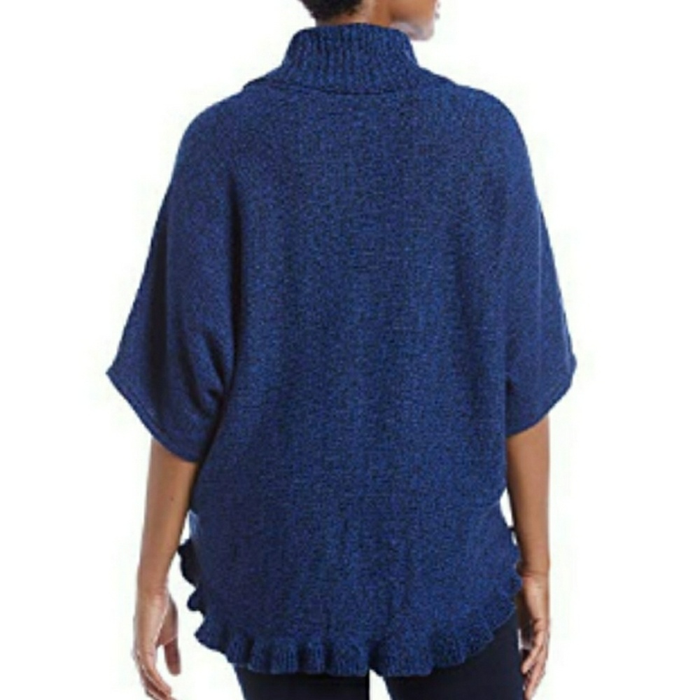 LAST 1! PLUS Cowl Neck Marled Knit Sweater - Picture 3 of 6